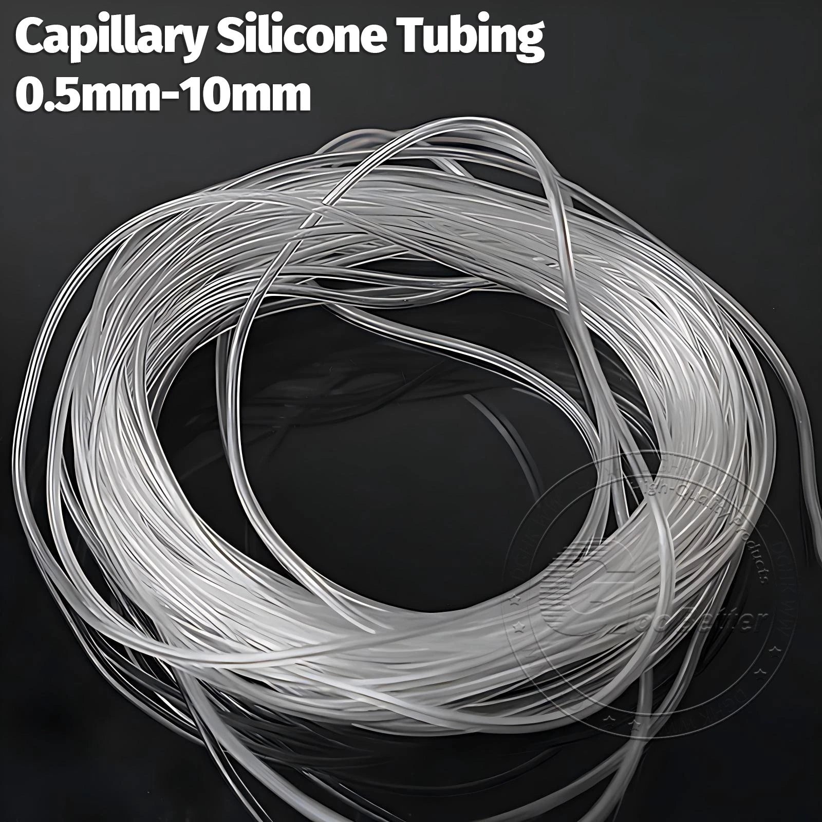 Clear PVC Tube Hose — Soft Flexible Capillary Pipe, ID 0.5–10mm, 10 Meter Roll