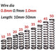 10pcs Wire Dia.0.8mm-1.0mm OD 5mm-20mm Small Springs Compression Spring Steel