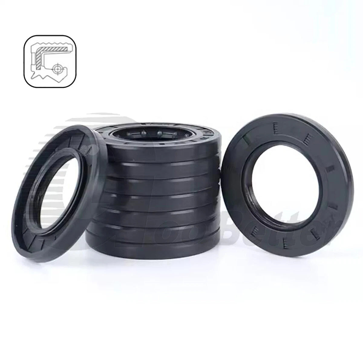 TC Skeleton Oil Seal Rings — NBR Double Lip, Rotary Shaft Sealing, ID 16/17/18/19mm