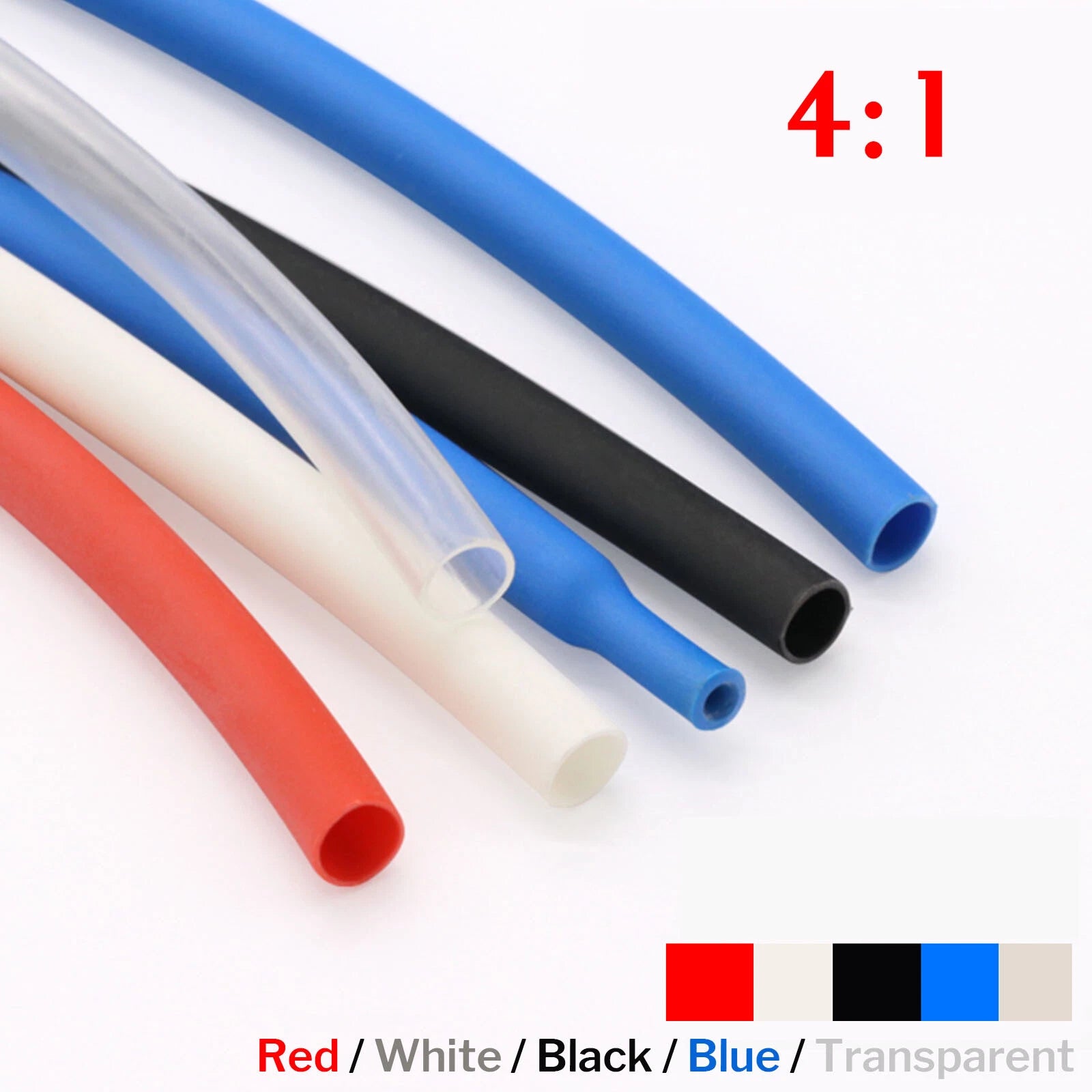 4:1 Adhesive Heat Shrink Tubing – Glue Lined Waterproof Heatshrink Sleeving