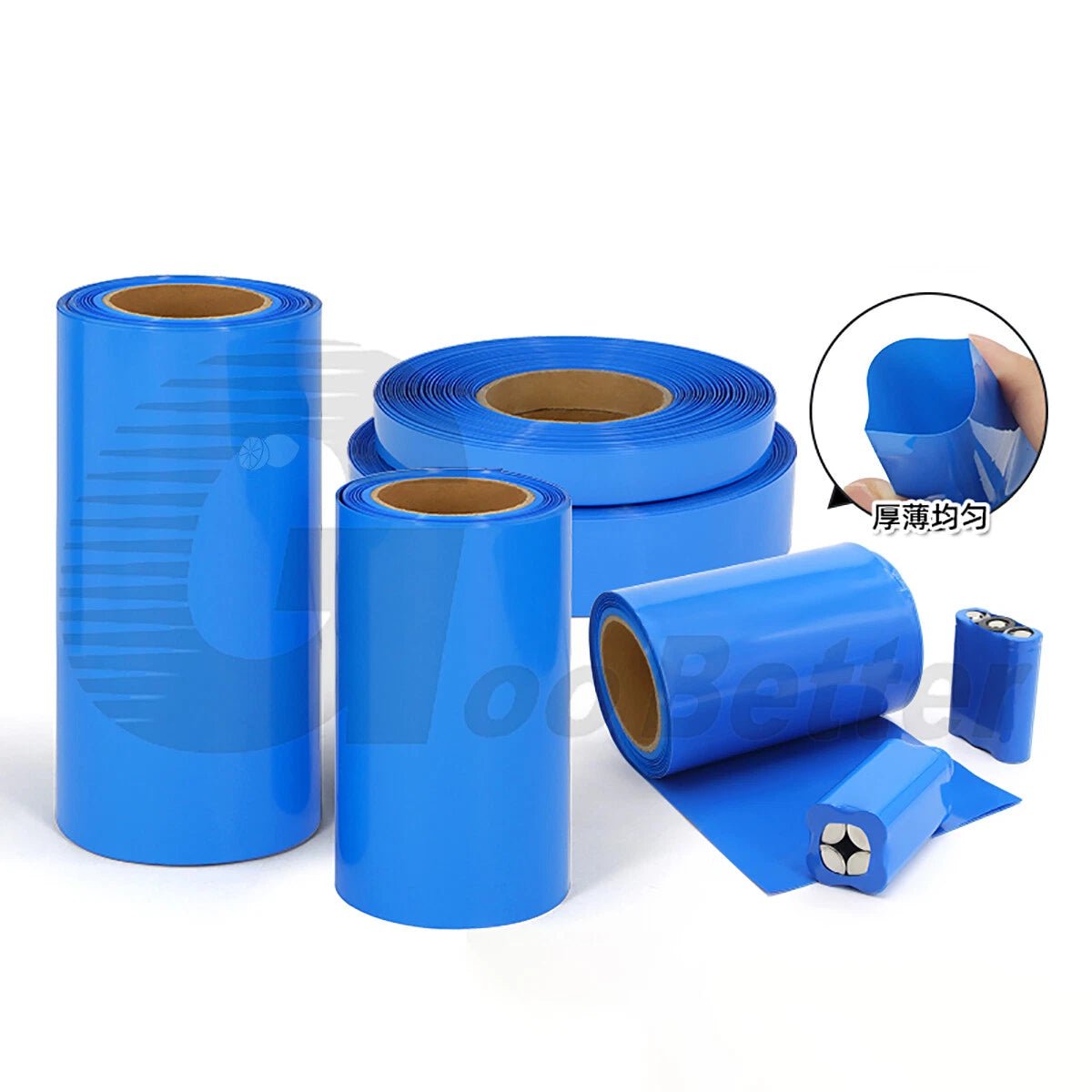 Blue PVC Heat Shrink Tubing for RC Battery Packs — 7mm to 95mm, LiPO / NiMH / NiCd - HomeDIYer