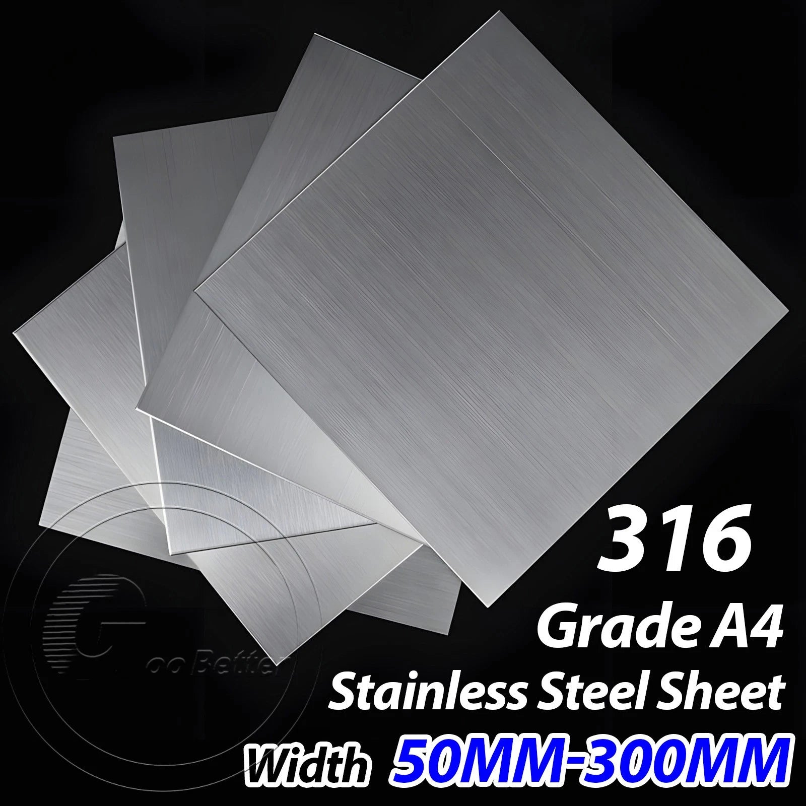 A4 STAINLESS STEEL SHEET 316 BRUSHED METAL SQUARE CUT PLATE PANEL 0.5MM-10MM