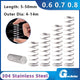 10Pcs 0.6mm 0.7mm 0.8mm Stainles Steel Compression Spring Pressure Small Spring