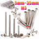 M3 Phillips Flat Head Machine Screws Stainless Steel & Nickel-Plated 5–35mm