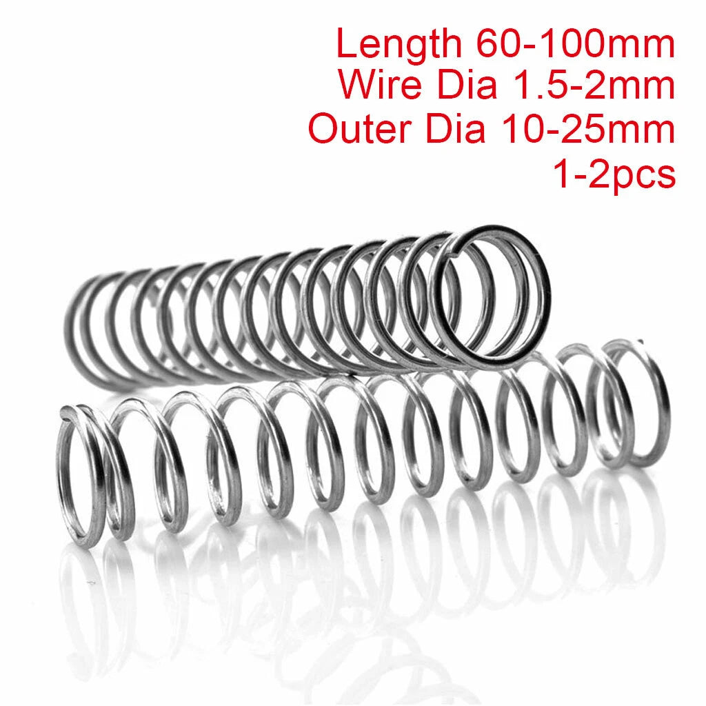 60-100mm Compression Spring 1.5-2mm Wire 304 Stainless Steel Pressure Springs