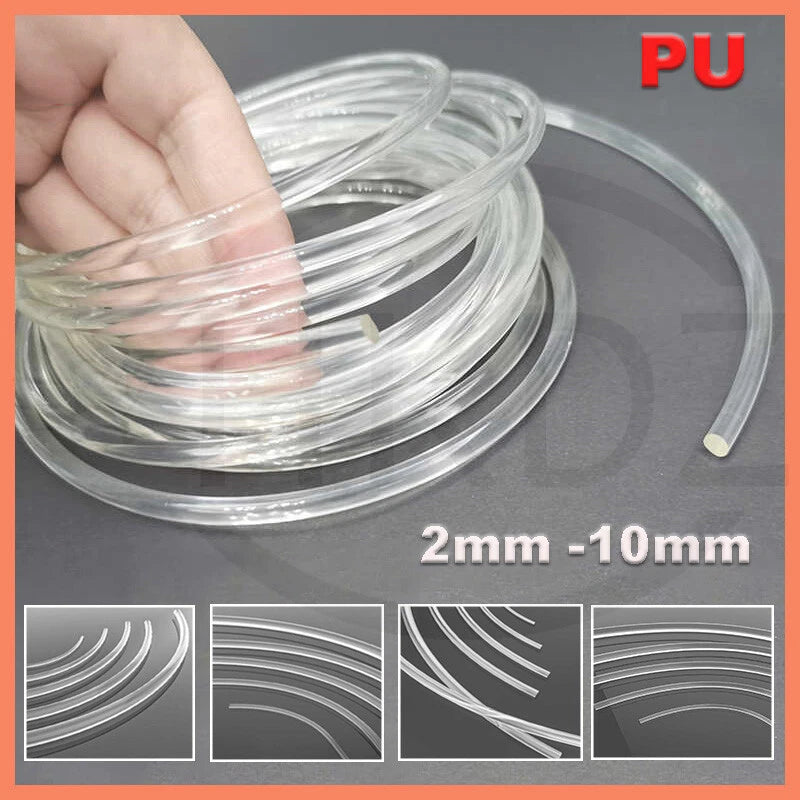Transparent PU Round Drive Belt — Polyurethane Solid Round Belting 2mm–10mm