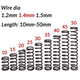 10pcs Wire Dia.1.2mm-1.5mm OD 8mm-26mm Small Springs Compression Spring Steel
