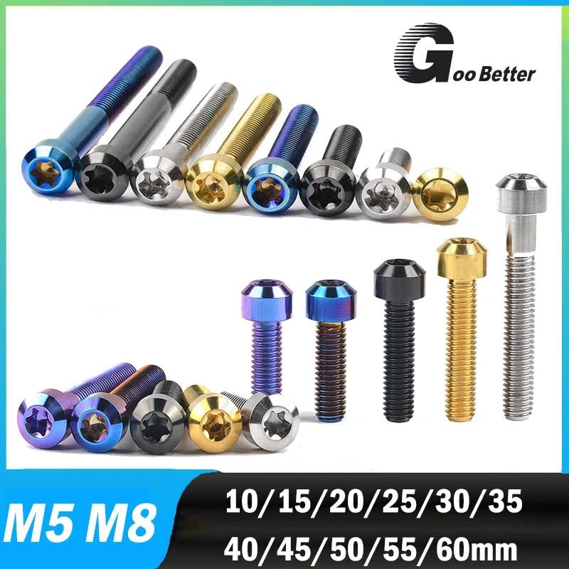 M5 M8 Titanium Socket Cap Head Torx Screws – Grade 10.9, Fully Threaded (10–60mm)