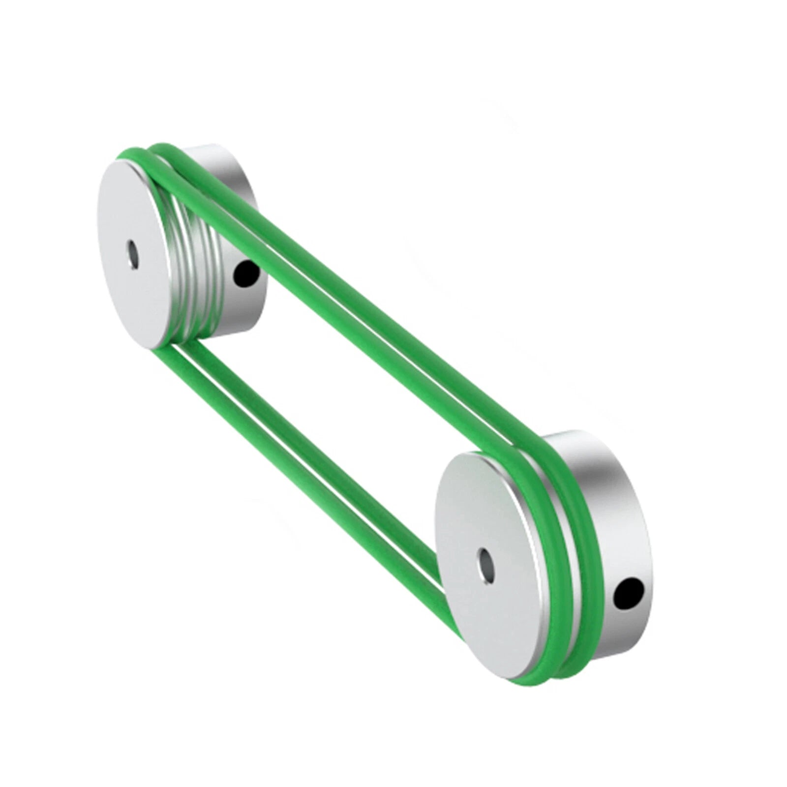 Double U Grooved Pulley PU Round Belt Pulleys Aluminum Width 2mm OD 10mm-60mm