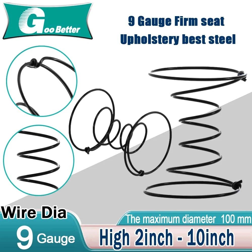 Upholstery Spring Double Cone 9 Gauge Firm Seat Or Back 2" 3“ 4“ - 10" Aall size - HomeDIYer
