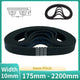 HTD 5M Timing Belt – 5mm Pitch, 10mm Wide, Rubber Arc Tooth Drive Belt