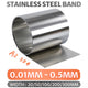 304 A2 Stainless Steel Thin Plate Band Foil Sheet 0.01mm-0.5mm Metal Strip Roll