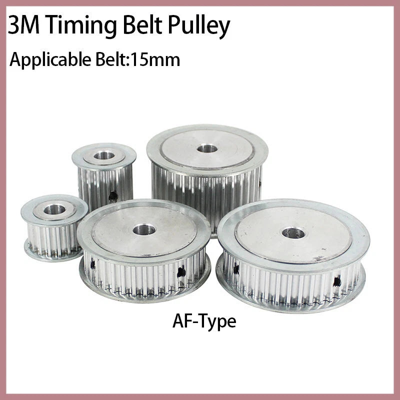 3M Timing Belt Pulley AF-Type 50T-120T Applicable Belt Width 15mm Bore 5mm~40mm