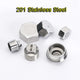 Stainless Steel Pipe End Cap & Plug Fittings — 1/2", 3/4", 1" NPT