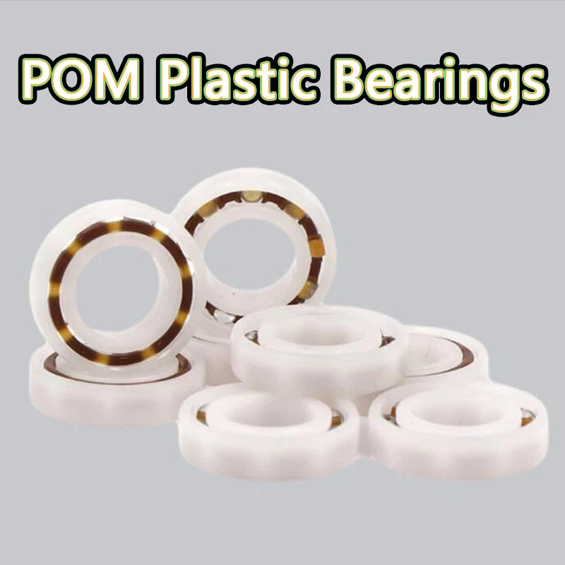 POM Plastic Bearings Glass Balls Hardness High Waterproof No Sealing ID 3/4/5mm