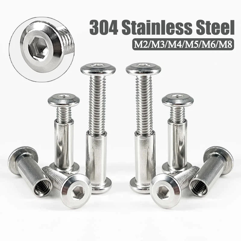 Socket Cap Head Screws 304 Stainless Steel — M2 M3 M4 M5 M6 M8 Hex Allen Bolt