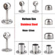 Stainless Steel Wardrobe Rail Brackets & Sockets — End & Centre, Short & High Profile