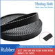 Open-End Rubber Timing Belt — 2GT S2M 3M S3M 5M S5M 8M S8M MXL XL L | Black, Cut-to-Length