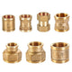 BSP Female Thread Brass Pipe Fitting Adapter | Coupler Connector 1/2" 3/4" 1"