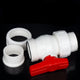 White PVC Ball Valve Double Union Solvent Weld Pipe Fittings Pond Tank 20-110mm