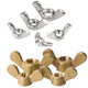 M3-M12 Brass / Stainless Steel Wing Nuts Butterfly Nuts To Fit Bolts And Screws