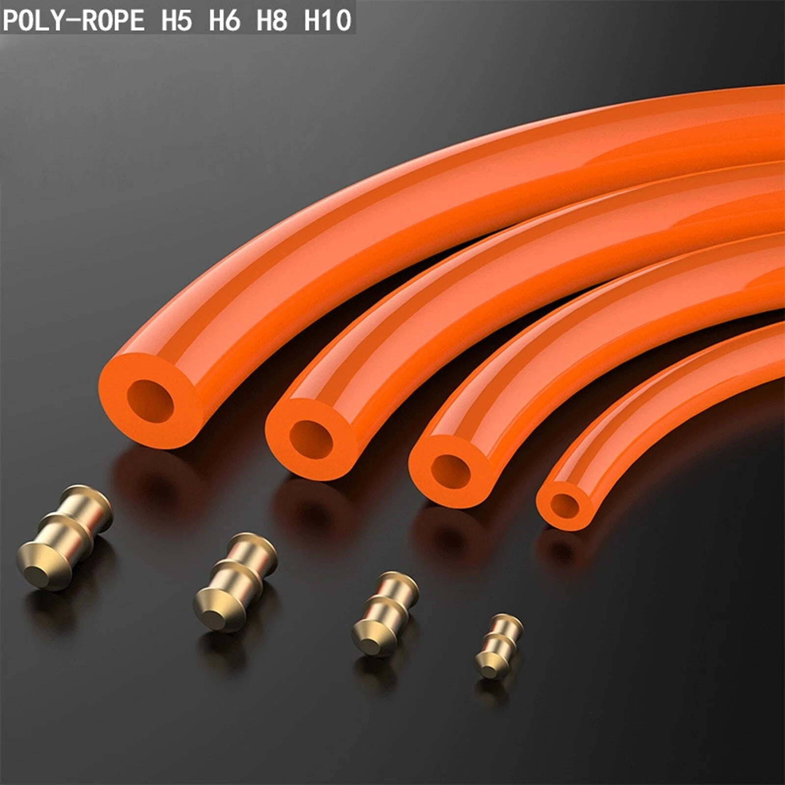 PU Round Hollow Drive Belt — Connectible Polyurethane Belting, OD 5mm to 10mm