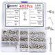 402PCS M3 Socket Cap Head Screws Stainless Steel Allen Bolts Nuts Assortment Set