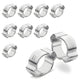 Stainless Steel Double Ear O-Clips — Hose Clamps for Fuel, Air & Water Lines