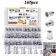 165Pcs Rivnuts Threaded Nutserts Blind Rivet Nuts Stainless M3 M4 M5 M6 M8 M10