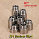 Stainless Steel Tap Extension Connector — Male x Female Pipe Fitting Adapter