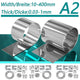 Stainless Steel Flat Bar Plate Steel Metal Strip A2 10 20 30 50-400mm Width