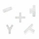 Food Grade Joiner Tubing Plastic Barbed Connector Pipe Hose Fittings Air Water