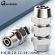 Stainless Steel Compression Coupling Fittings for Pipe — 4mm to 16mm