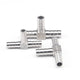 Stainless Steel Barbed T-Piece 3-Way Hose Joiner Connector — Fuel, Air, Water & Oil Lines