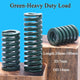 Green Heavy Load Die Mold Spring Compression Springs OD 14mm Length 20mm-100mm