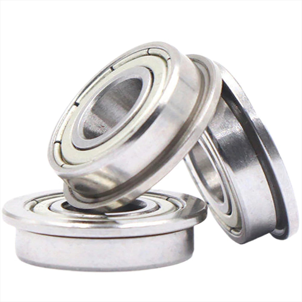 Miniature Metal Flanged Bearings Double Shielded Ball Bearing ZZ Type ID 2mm-8mm