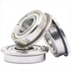 Miniature Metal Flanged Bearings Double Shielded Ball Bearing ZZ Type ID 2mm-8mm