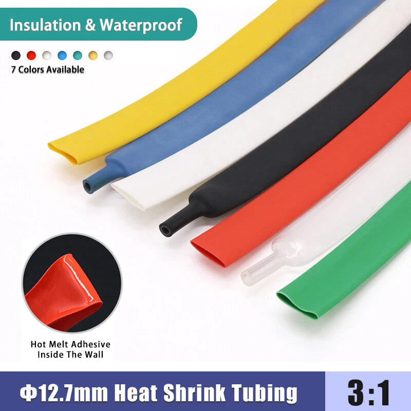 Heat Shrink Tubing 3:1 Adhesive Lined — Φ12.7mm Dual-Wall Cable Sleeve