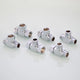 Copper Nickel Plated Diverter Valve Adapter Connector for Hose & Bath Shower
