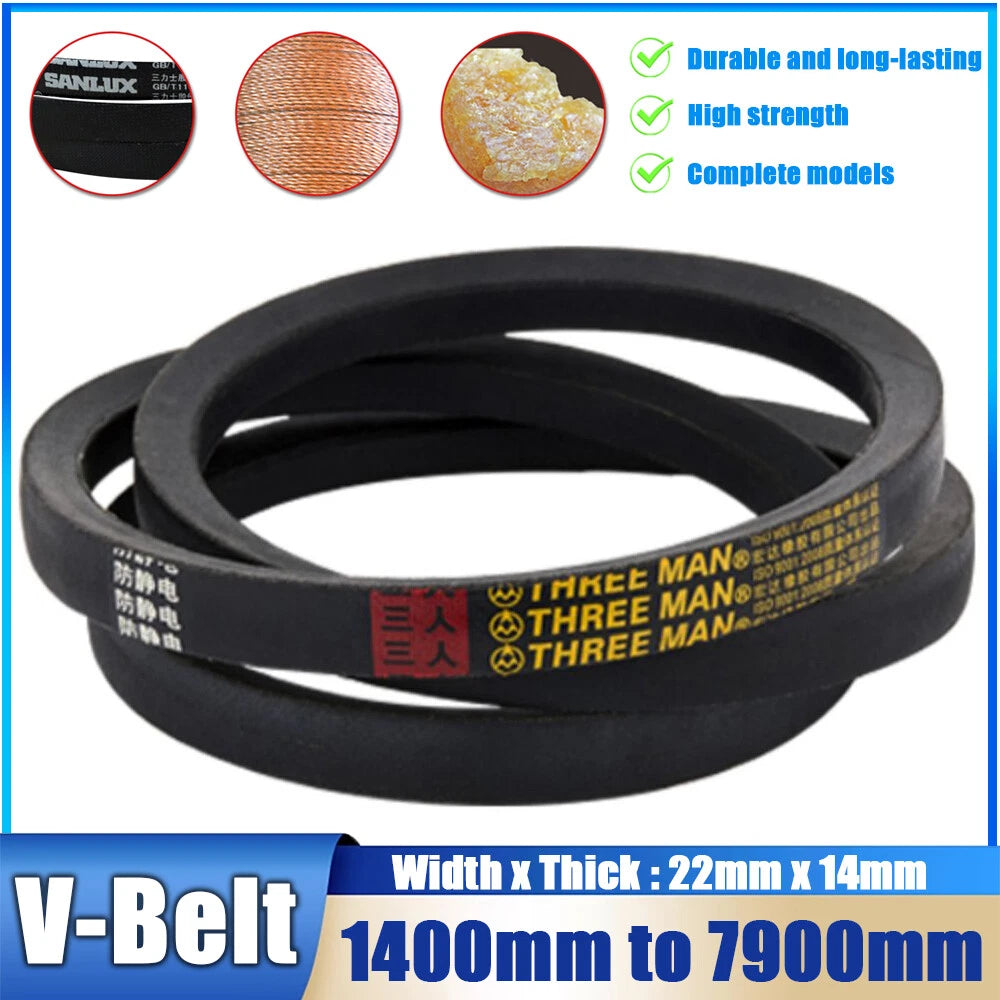 C-Section V-Belt Classical Drive Belt 22x14mm — C-1400 to C-2600 (1400–2600mm)