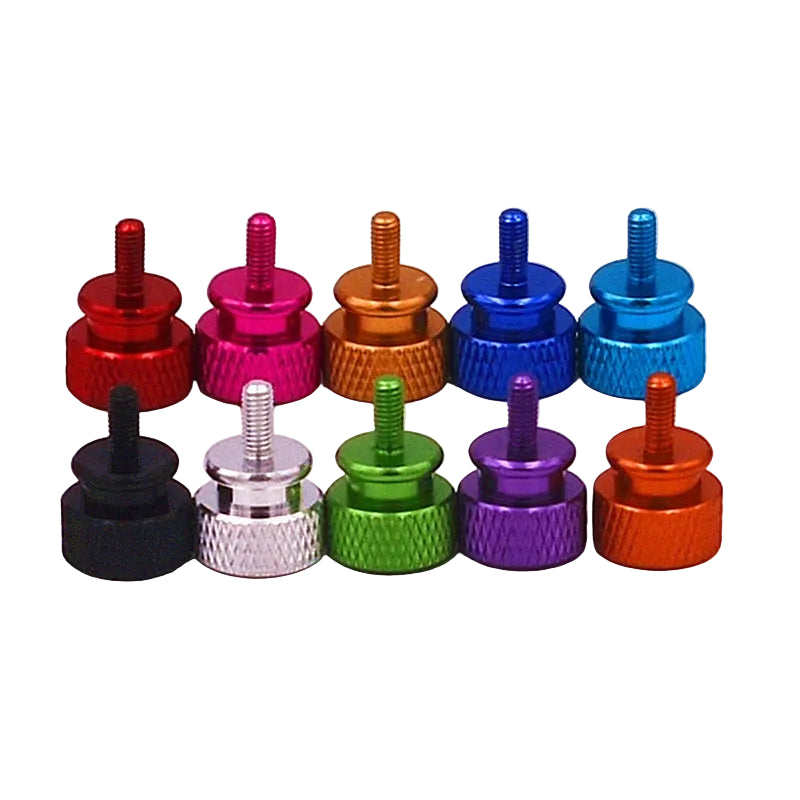 M3.5 Knurled Thumb Screws — Hand Tighten PC Graphics Card Screws, 10 Colors, 5 Lengths