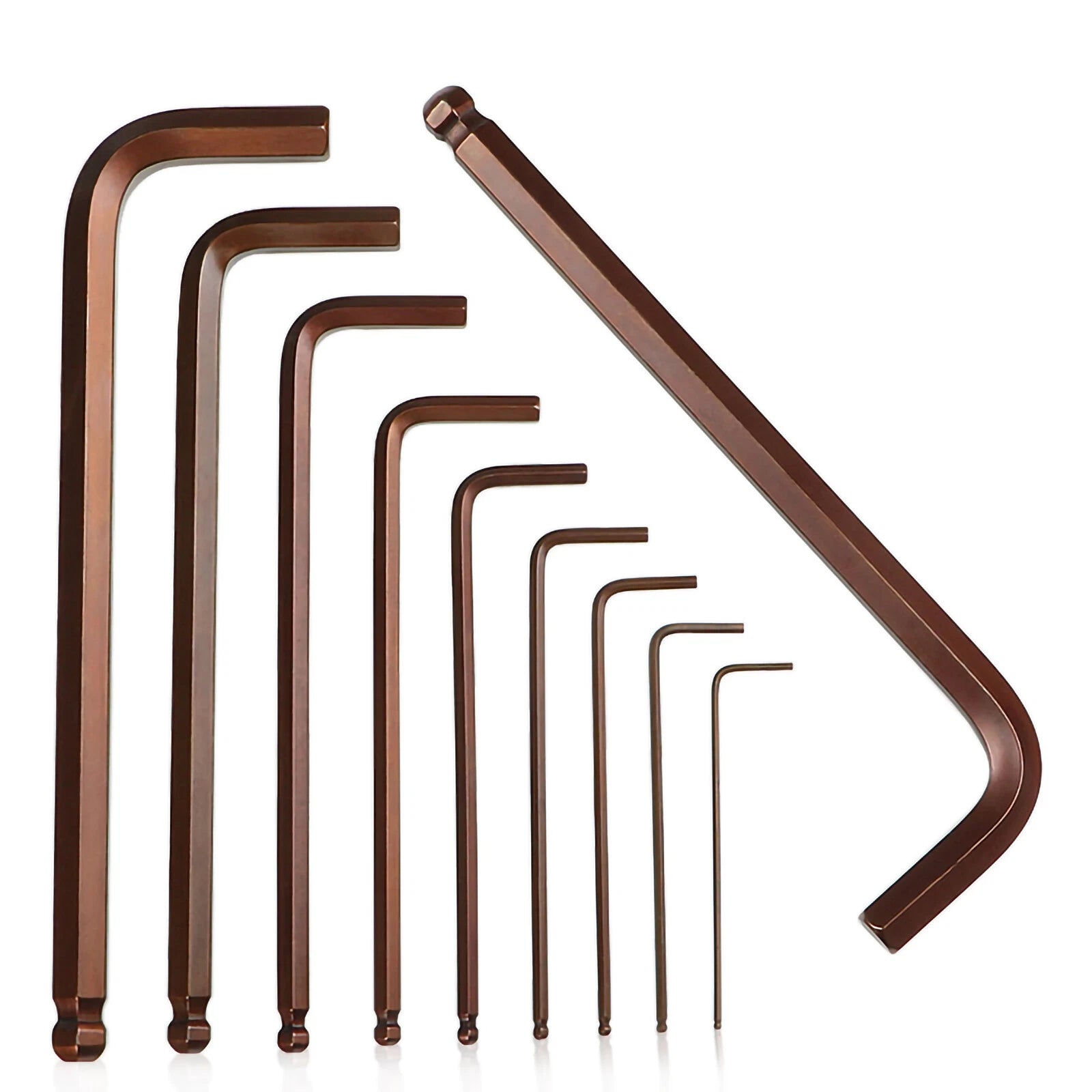 Allen Ball End Hex Key Wrench 1.5mm 2mm 2.5mm 3mm 4mm 5mm 6mm 8mm 10mm 12mm 14mm