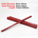 Red OD 8mm-50mm Compression Spring Heavy Duty Stiff Heavy Load Die Springs