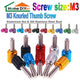M3 Knurled Thumb Screws – Colored Anodized Aluminum, 6mm to 100mm, 10 Colors