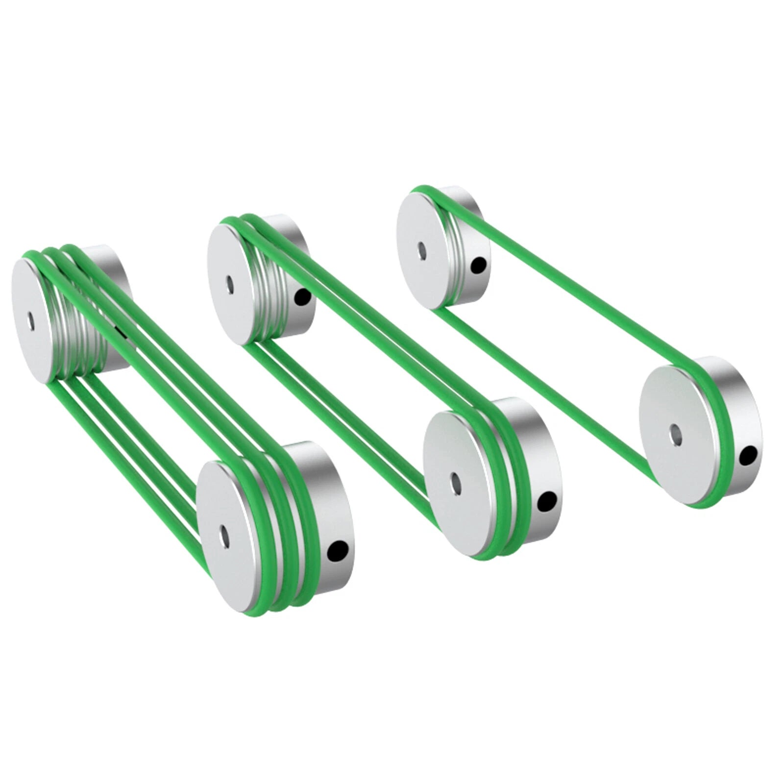U Grooved Pulley PU Round Belt Pulleys Aluminum Groove Width 3mm OD 15-30mm