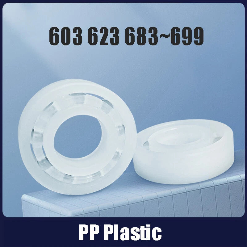 PP Plastic Bearing 603 623-699 Deep Groove Ball Bearings Corrosion-Resistance