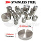 10-60mm 304 Stainless Steel Plate Round Circle Disc Blank 20-200mm OD CNC Turned