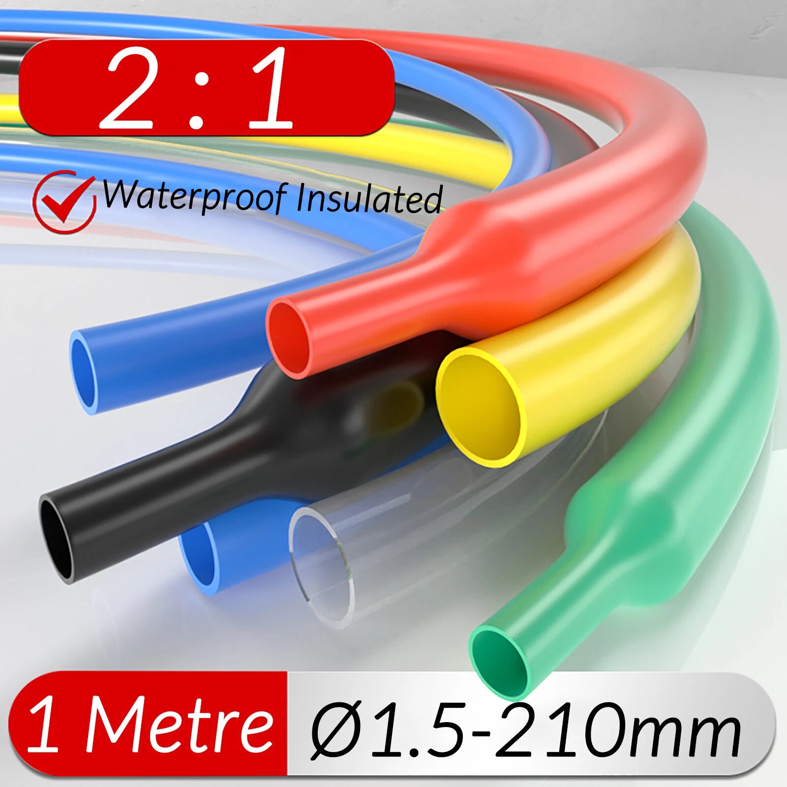 Heat Shrink Tubing 2:1 Ratio — All Sizes & Colors