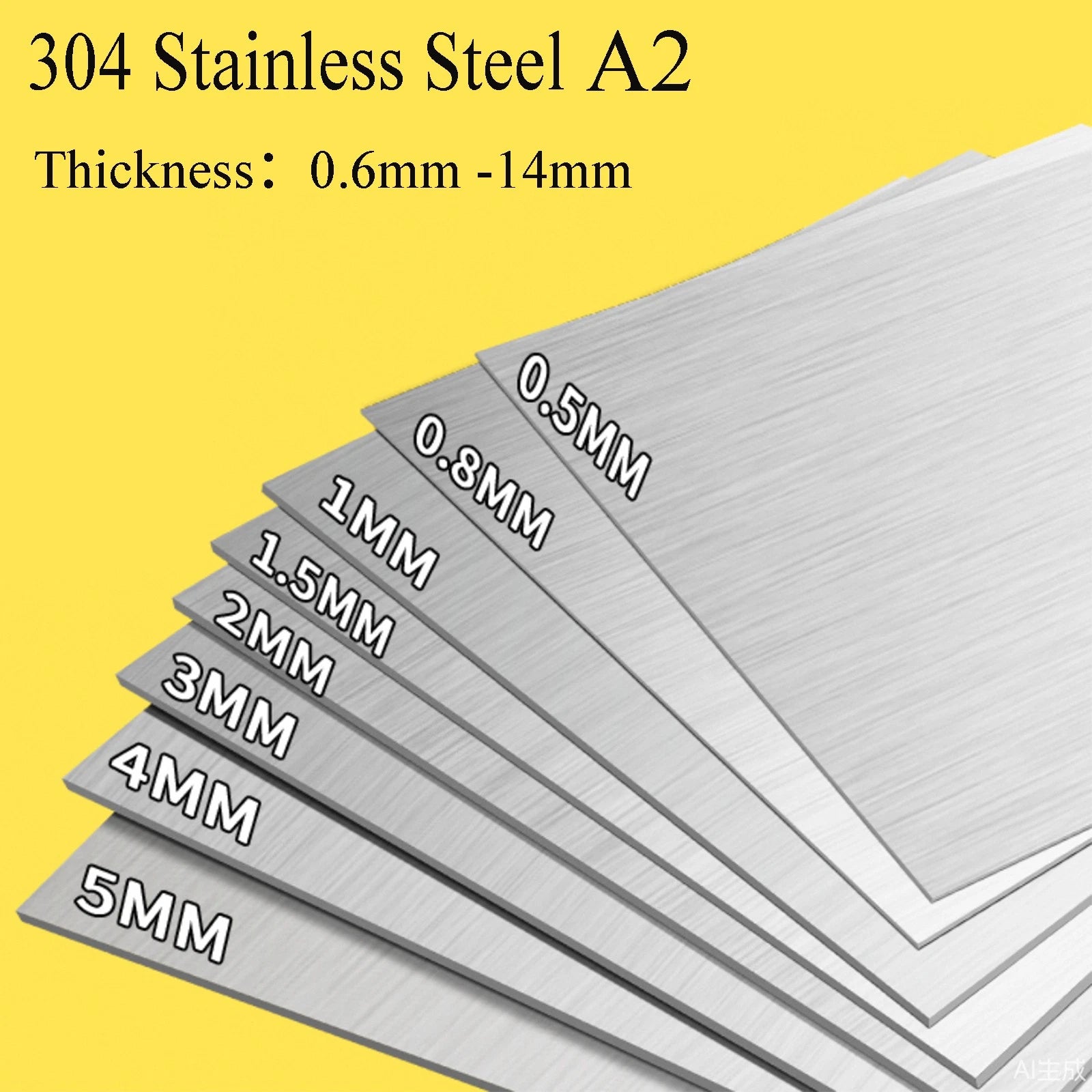 Stainless Steel Plate Sheet Metal Panel Solid Board Thickness 0.6 0.8 1.0 - 14mm