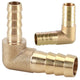 90° Brass Barb Elbow Fittings — Reducing Hose Joiner for Fuel, Air & Fluid Lines